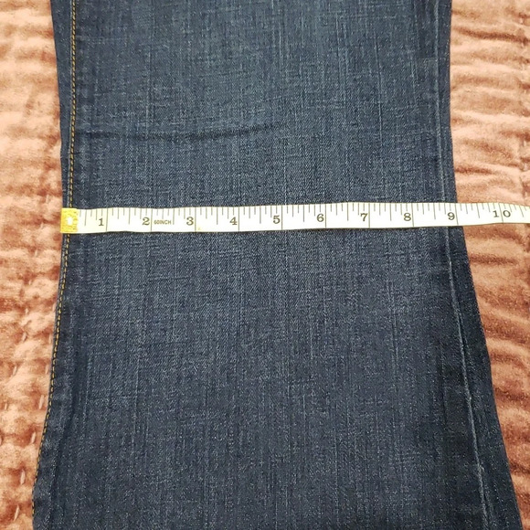 LOFT Modern Flare Jeans Women Size 14 blue denim - Picture 12 of 17